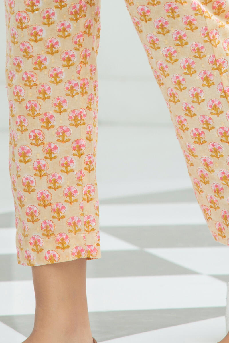 Nazm Jiya Block Printed Narrow Pants