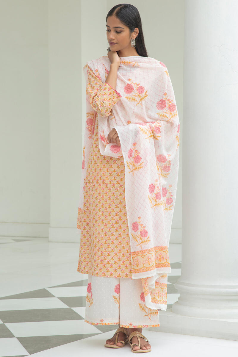 Nazm Sahira Block Printed Kurta