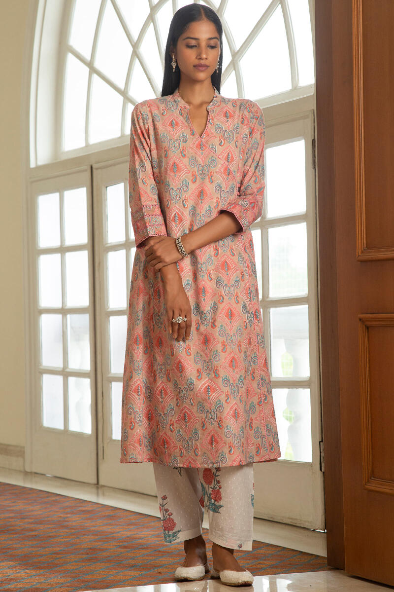 Nazm Nusrat Block Printed Kurta