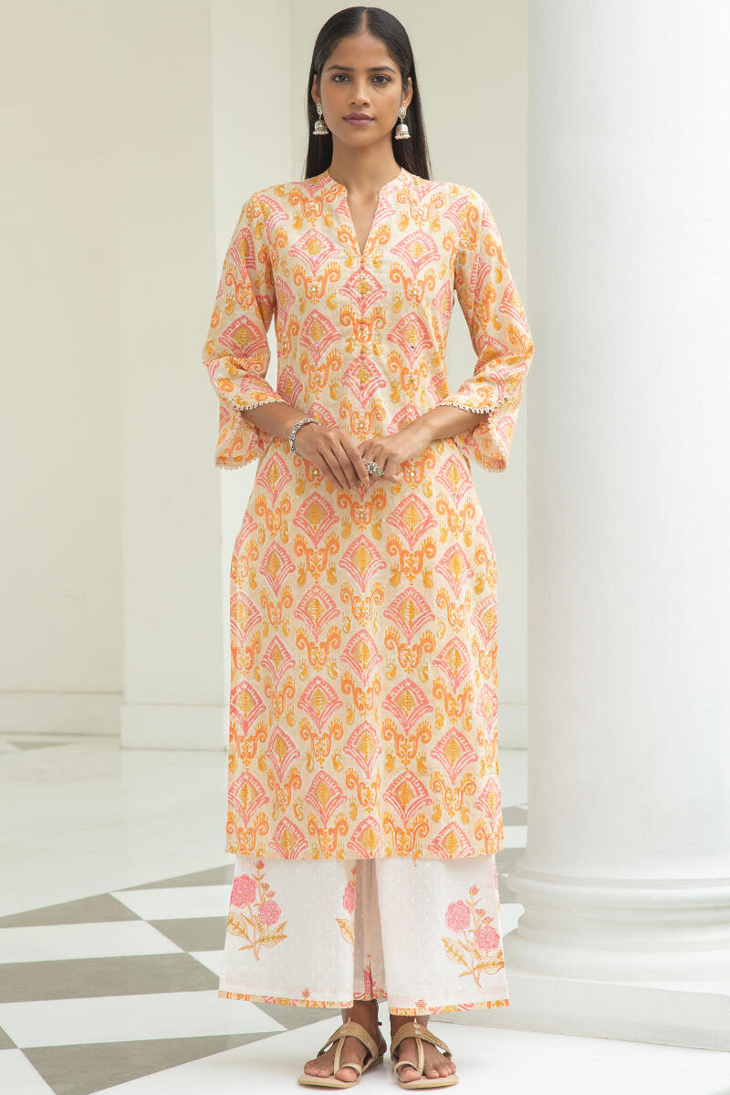 Nazm Nahida Block Printed Kurta