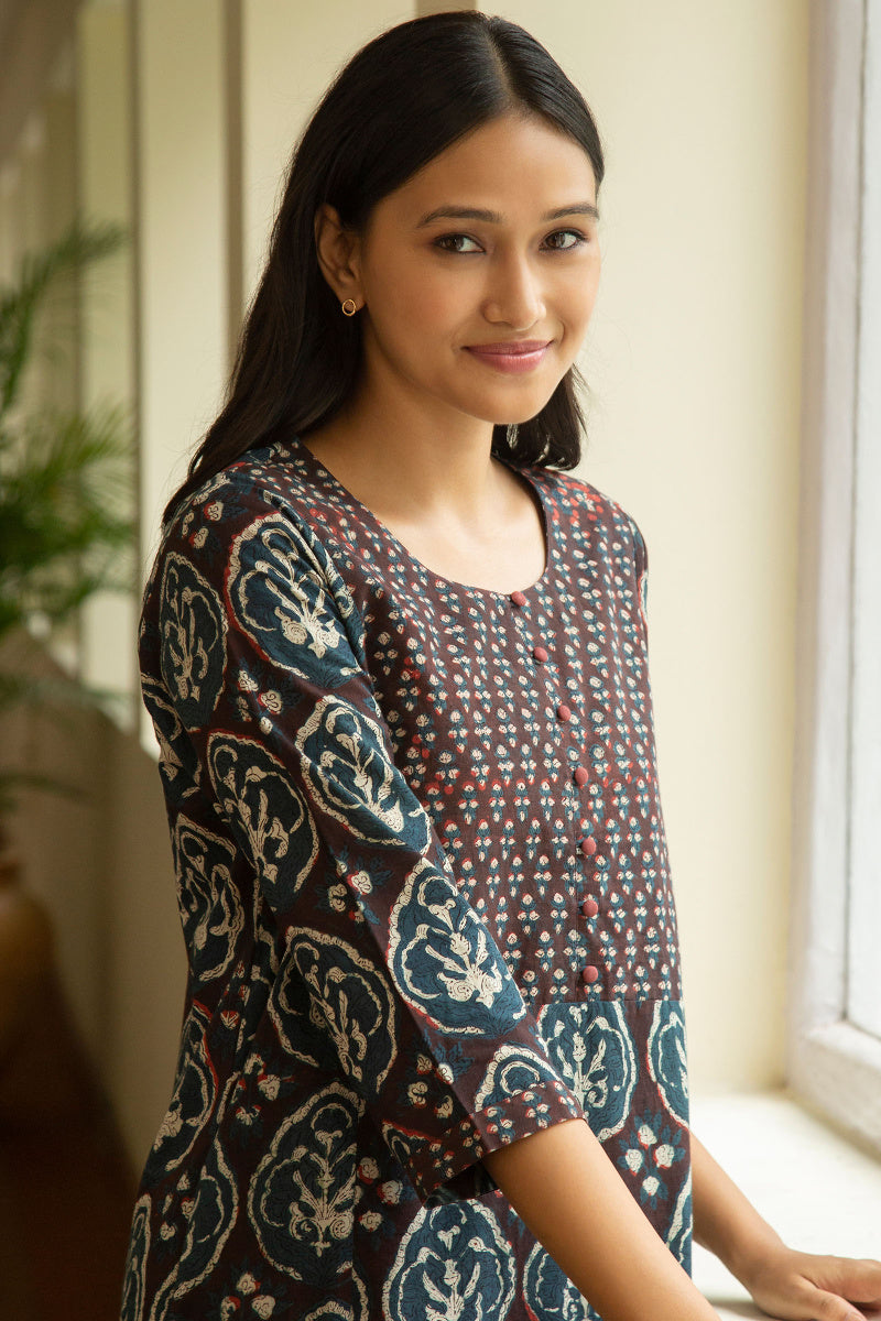 Sehra Gazal Bagru Kaftan