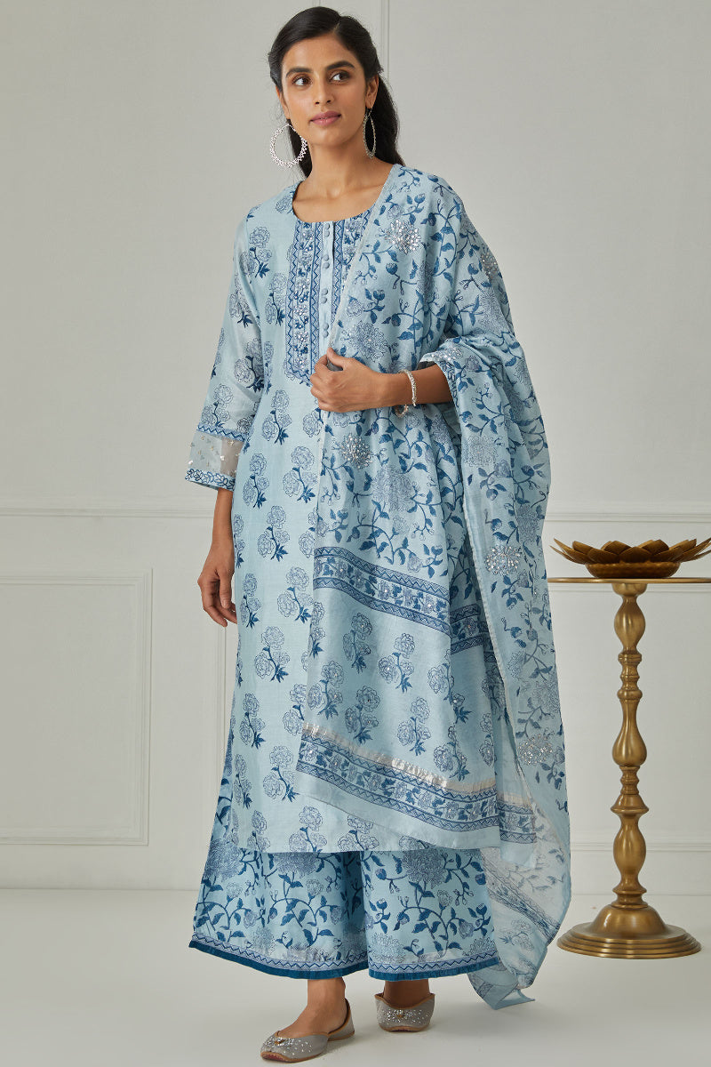 Zubeida Nida Chanderi Dupatta