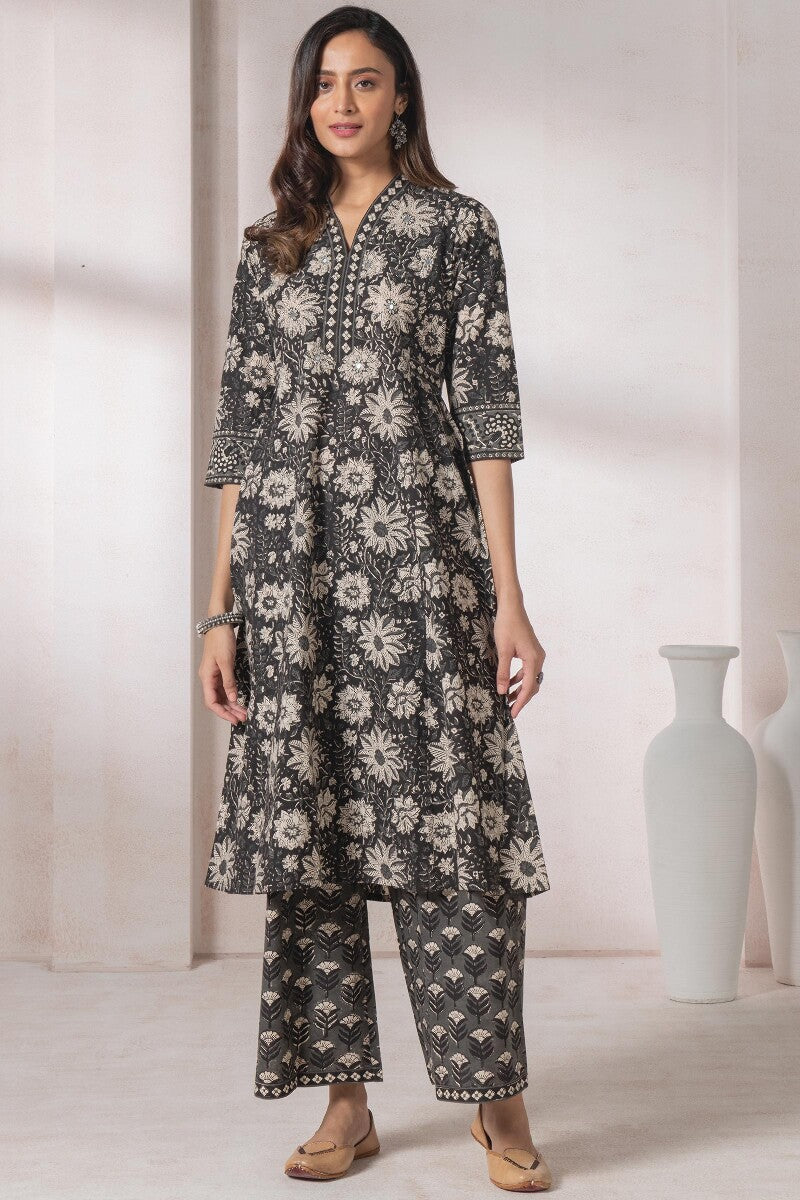 Sehra Zarah Bagru Kurta