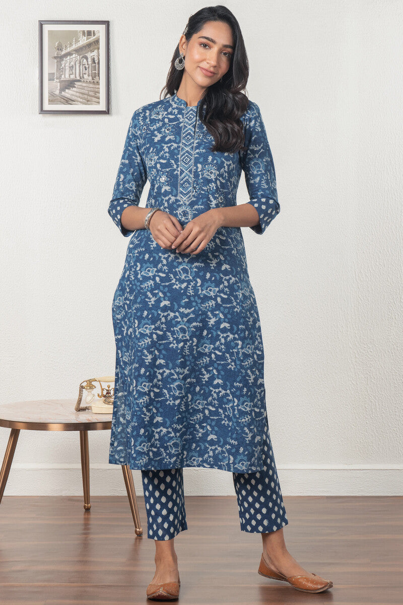 Noor Sahana Indigo Narrow Pants