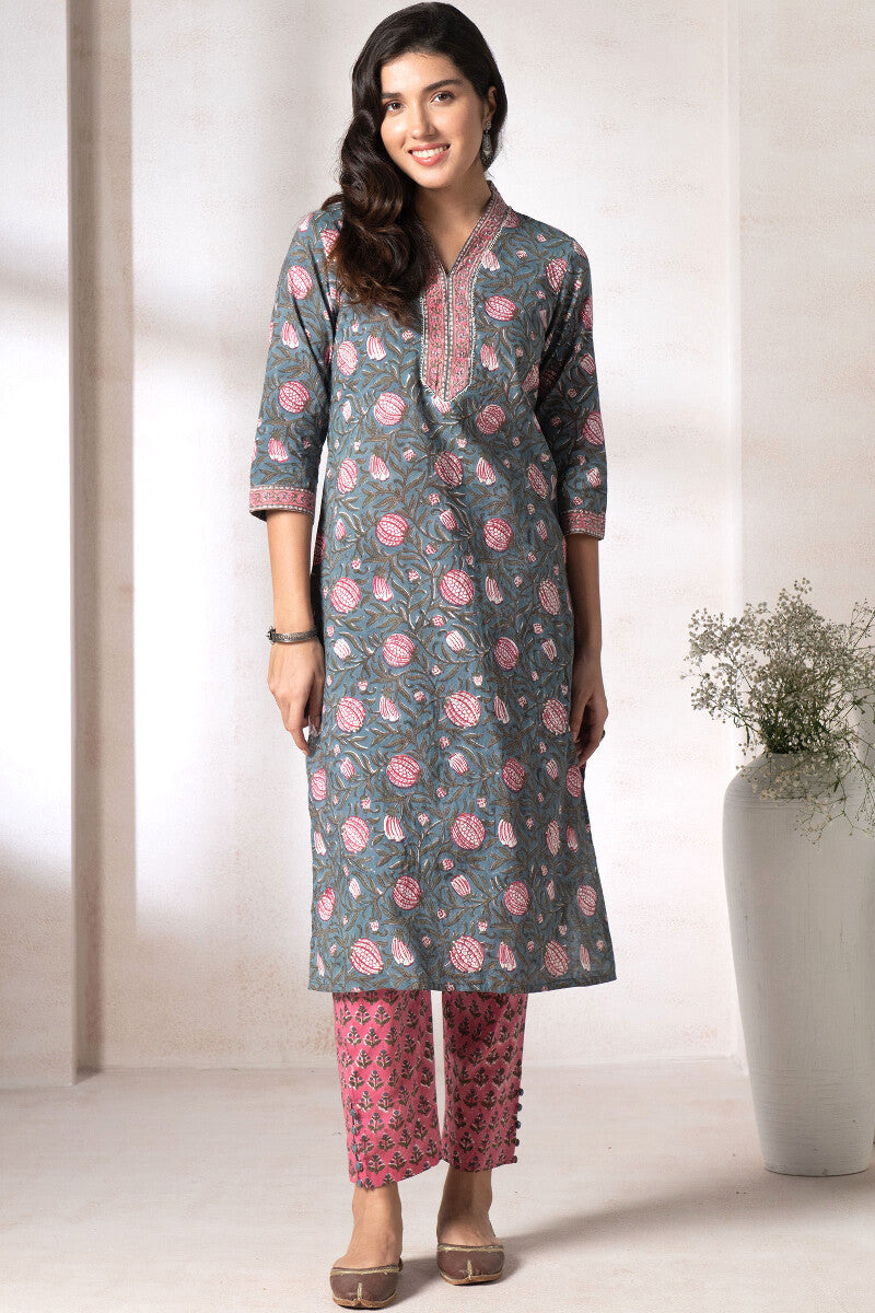 Gauhar Faizah Sanganeri Kurta