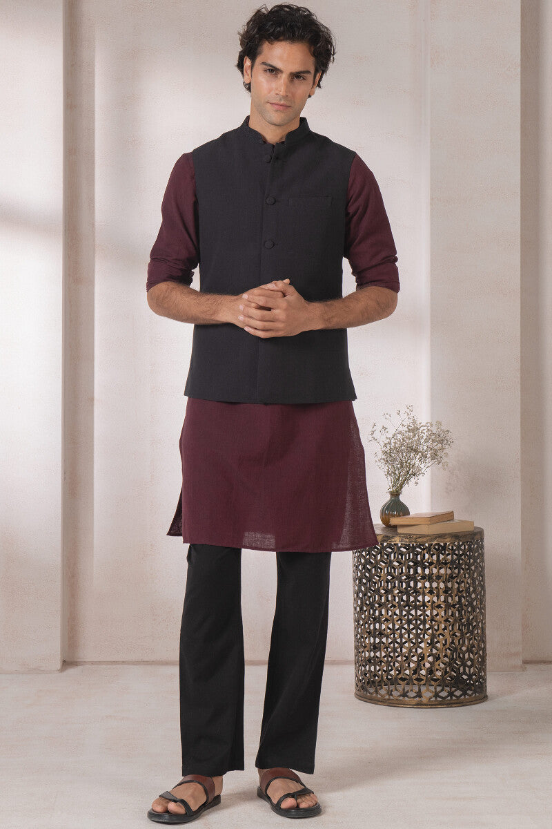 Samar Kian Handloom Nehru Jacket