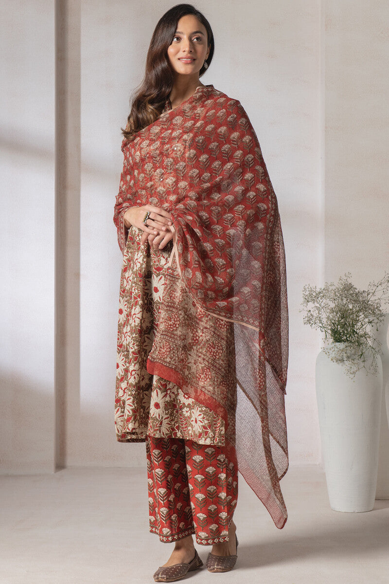 Sehra Mehr Bagru Dupatta