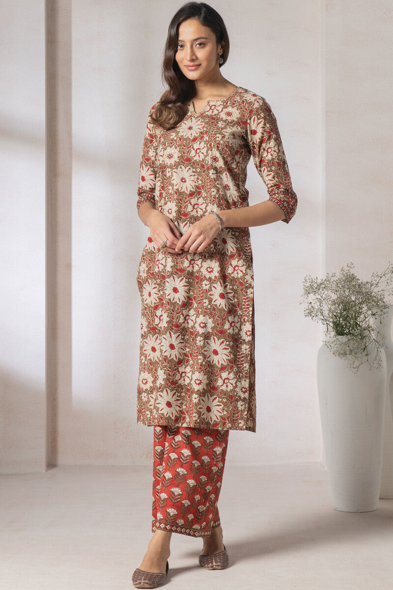 Sehra Safina Bagru Kurta