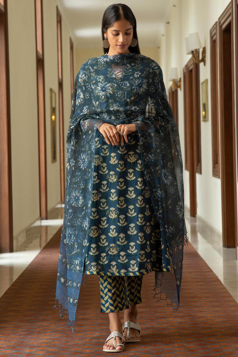 Sehra Aasma Bagru Narrow Pants