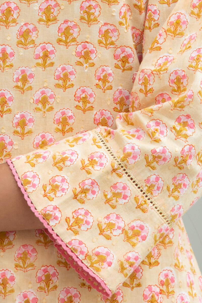 Nazm Sahira Block Printed Kurta