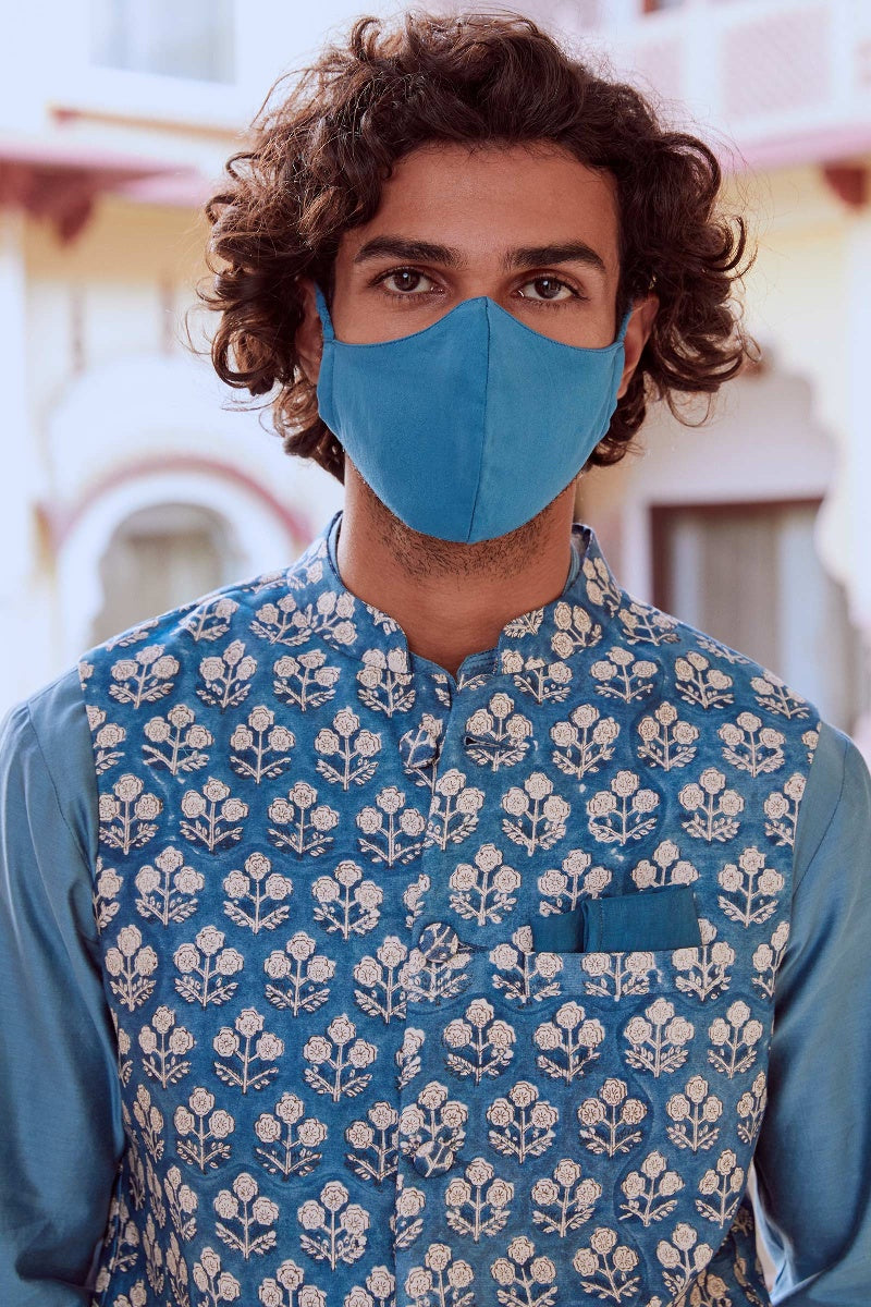 Zain Chanderi Nehru Jacket