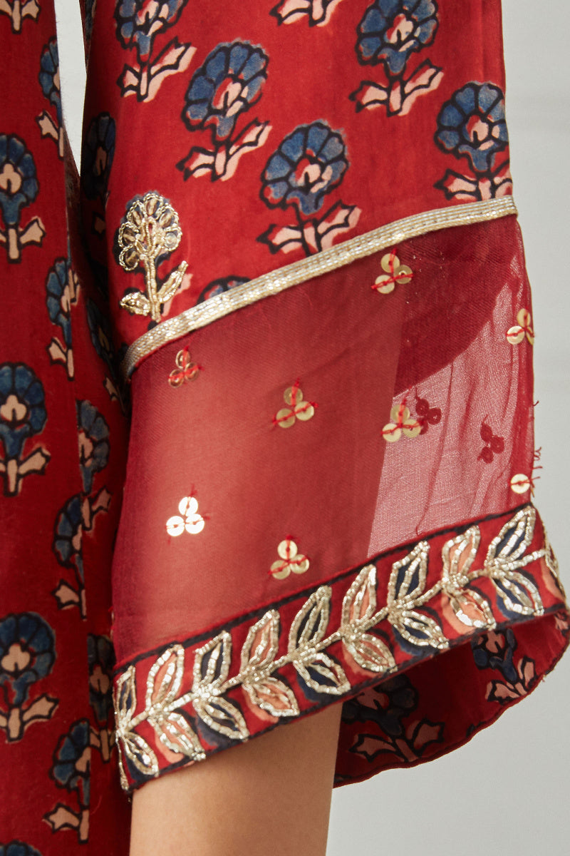 Zubeida Fizah Ajrak Modal Kurta