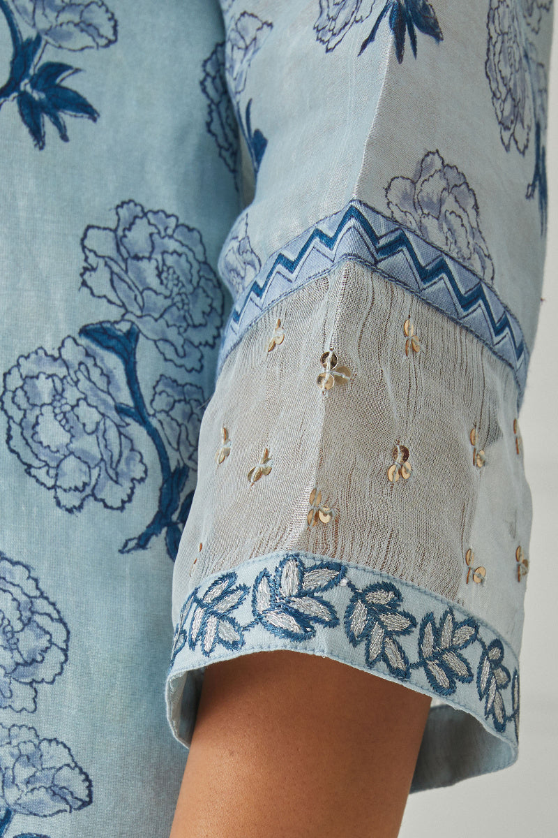 Zubeida Nida Chanderi Kurta