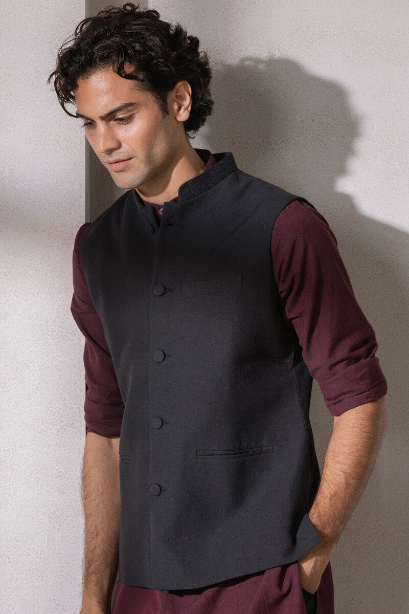 Samar Kian Handloom Nehru Jacket