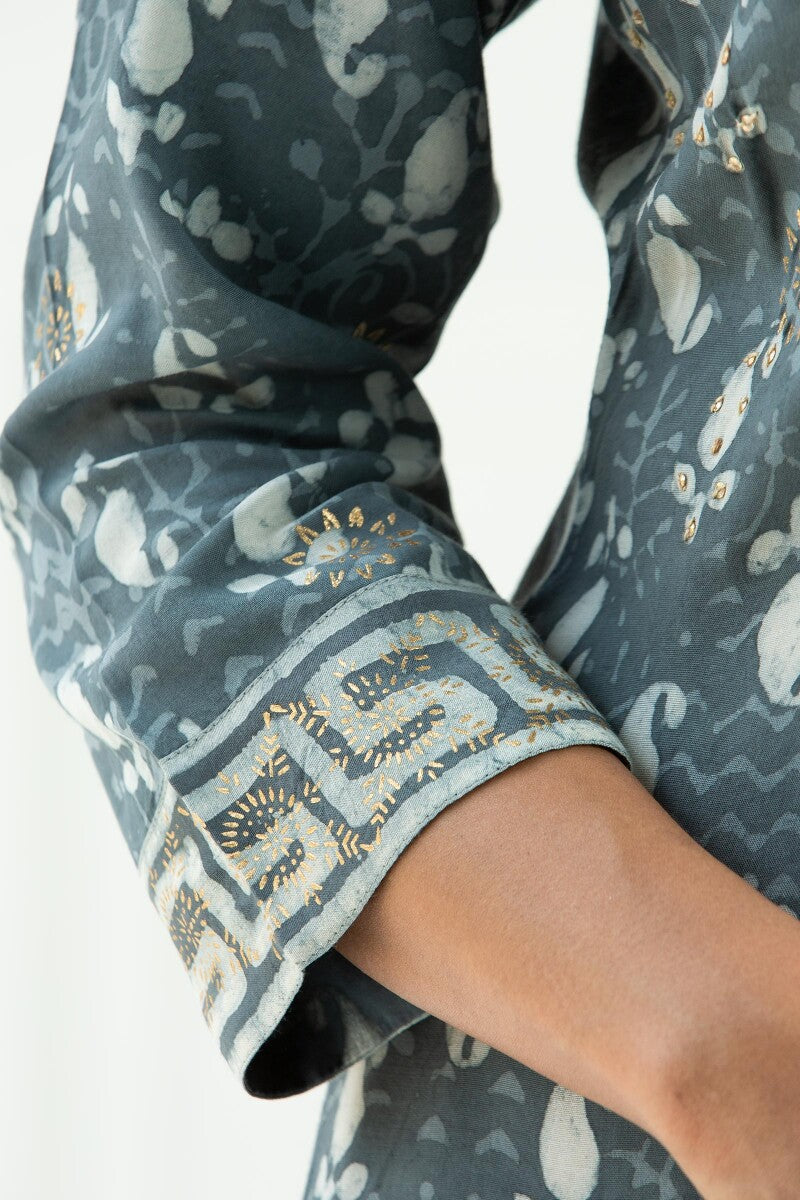 Sehra Mahin Shantung Kurta