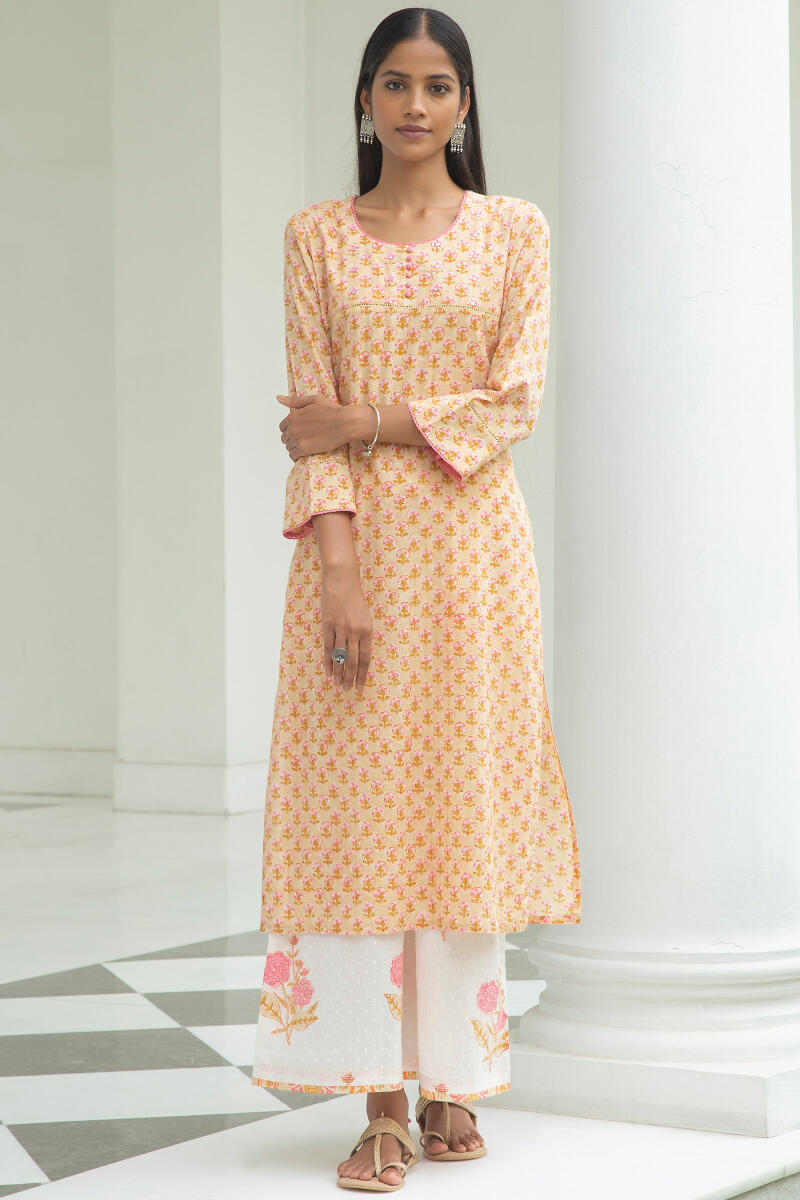 Nazm Sahira Block Printed Kurta