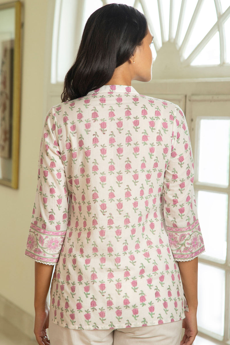 Roz Meher Mahira Block Printed Top