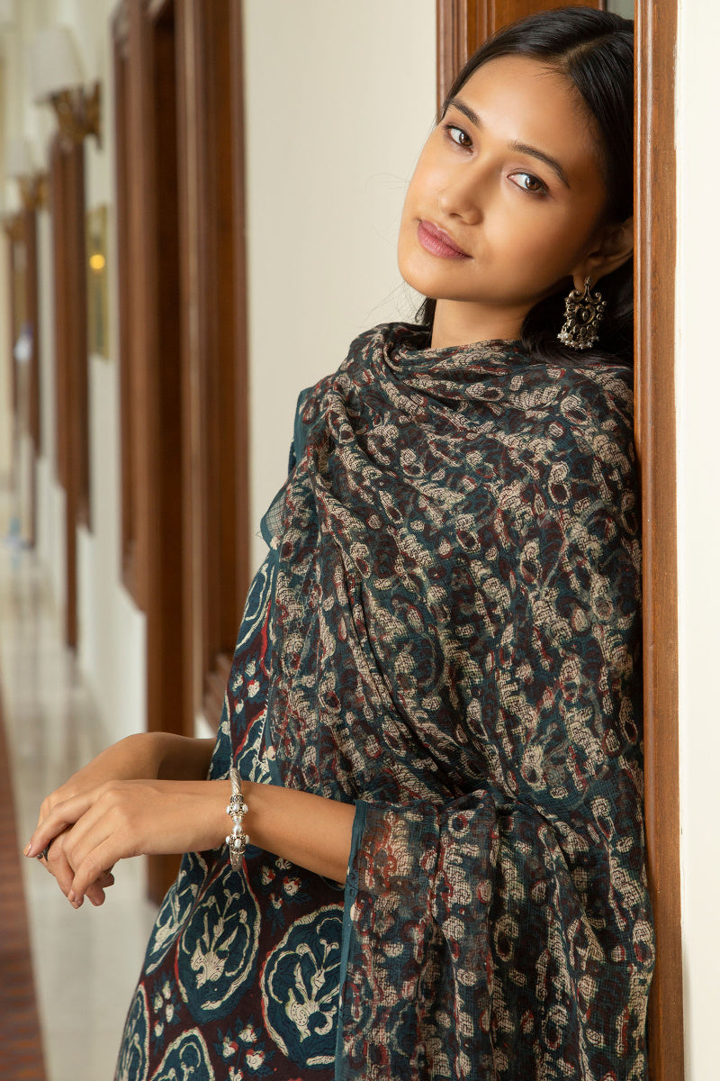 Sehra Gazal Bagru Kota Dupatta