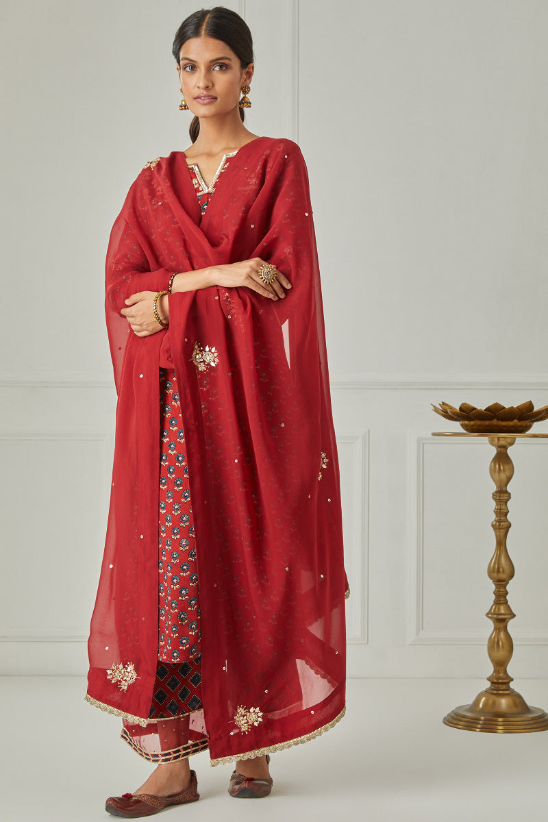 Zubeida Fizah Ajrak Modal Kurta