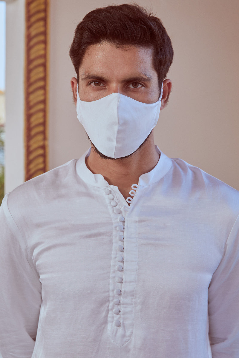Shahid Linen Satin Kurta