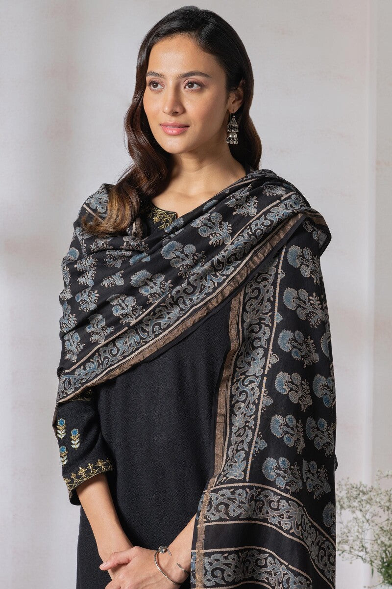 Naadirah Tazmeen Ajrak Chanderi Dupatta