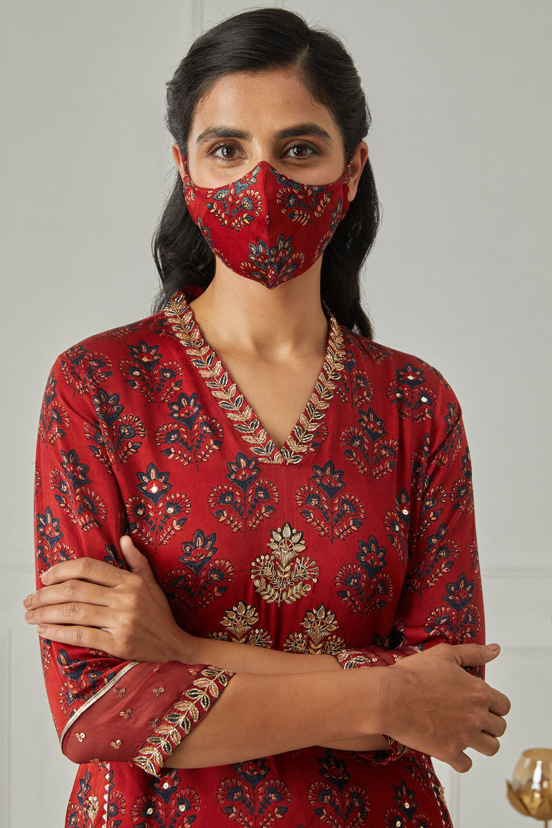 Zubeida Jahanzeb Ajrak Modal Kurta