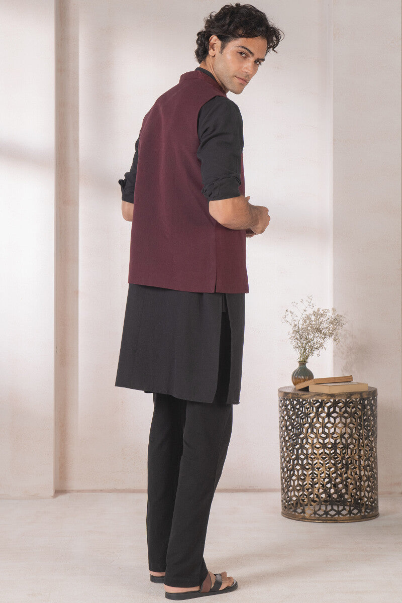 Samar Zain Handloom Nehru Jacket