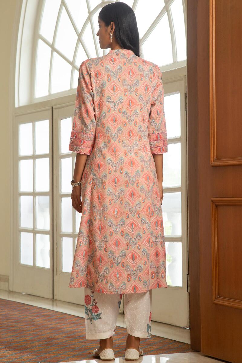 Nazm Nusrat Block Printed Kurta