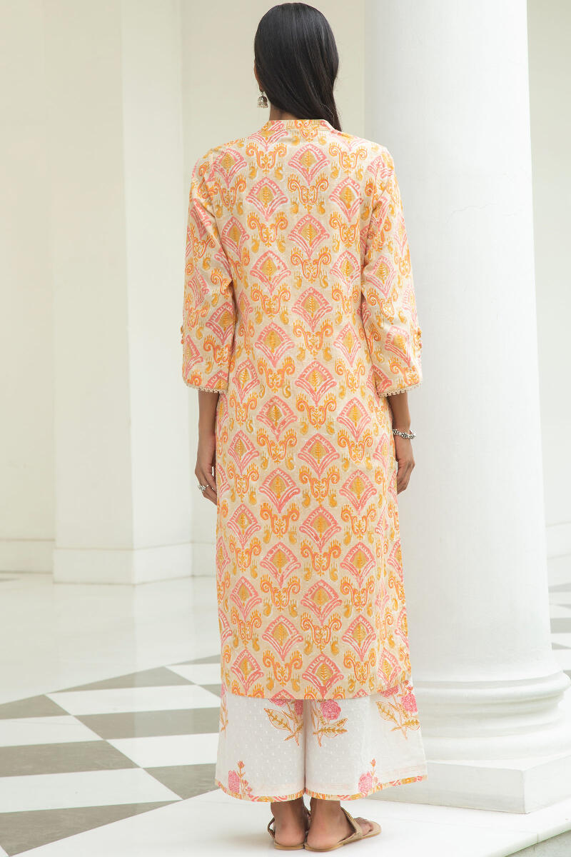 Nazm Nahida Block Printed Kurta