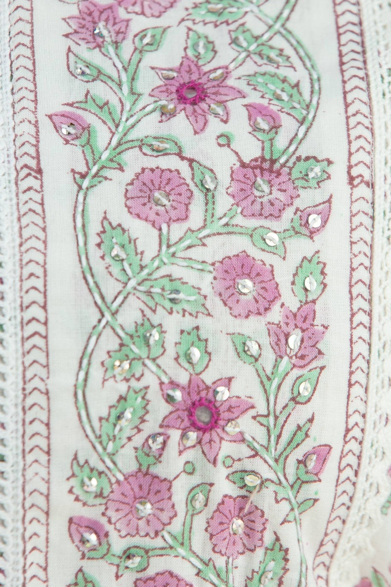 Roz Meher Mahira Block Printed Kurta