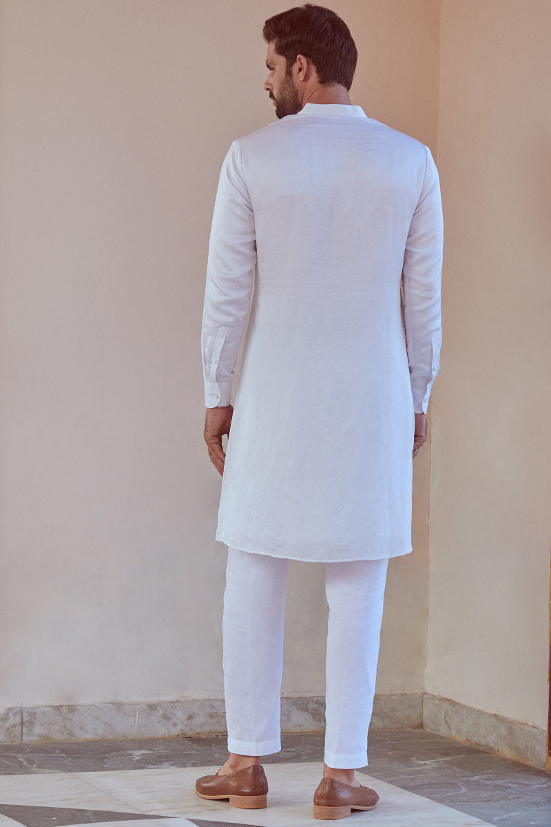 Shahid Linen Satin Kurta