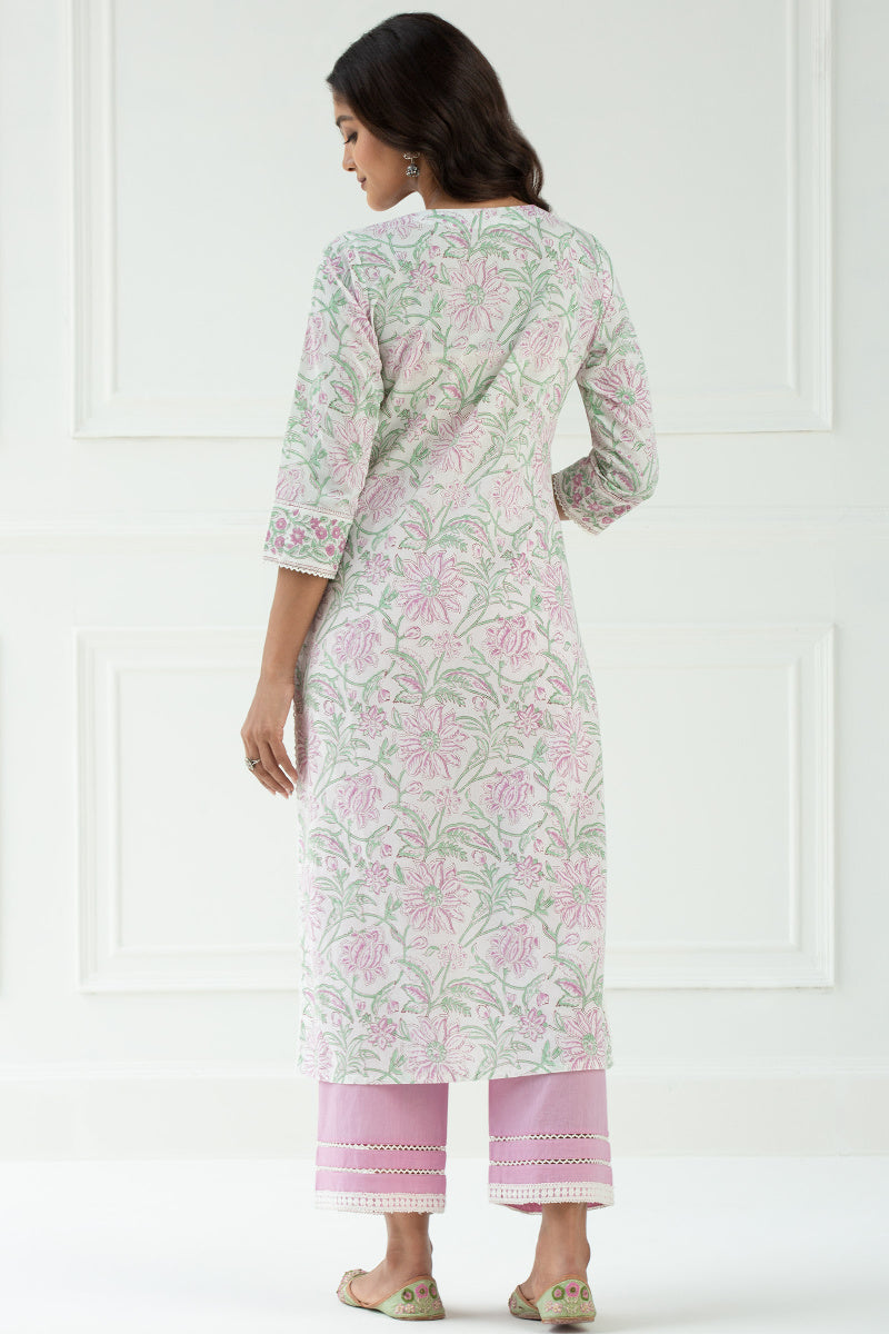 Roz Meher Mahira Block Printed Kurta
