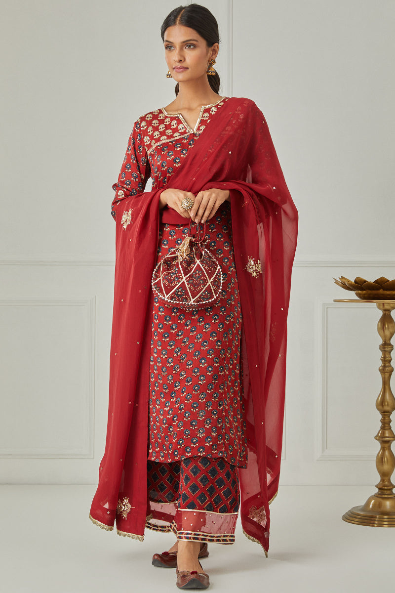 Zubeida Fizah Ajrak Modal Kurta