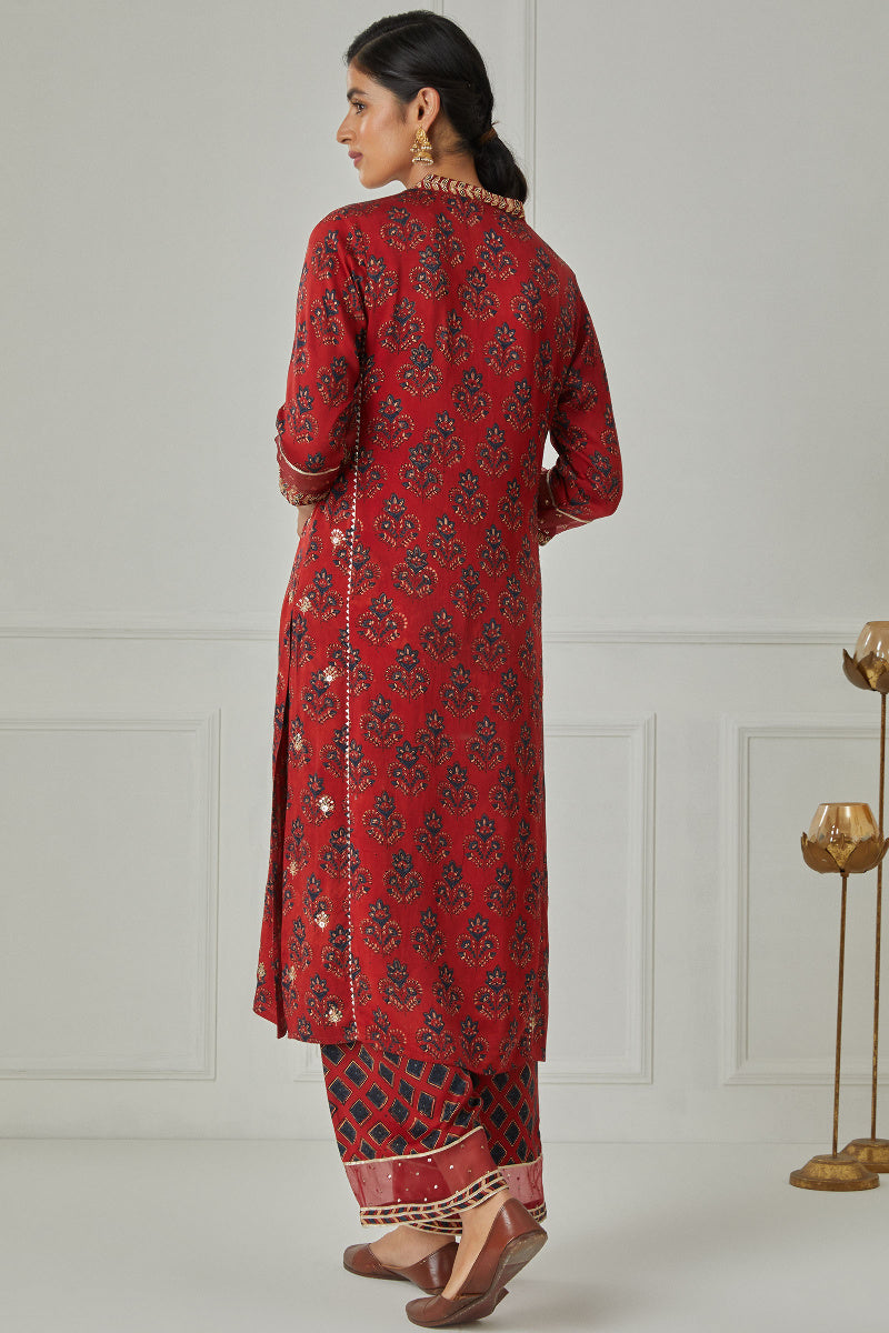 Zubeida Jahanzeb Ajrak Modal Kurta