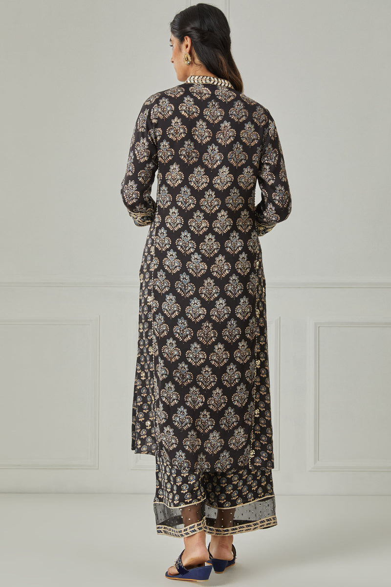 Zubeida Farheen Ajrak Modal Kurta