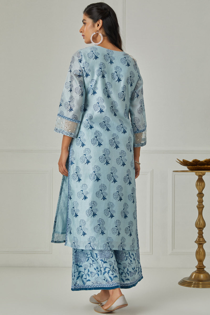 Zubeida Nida Chanderi Kurta