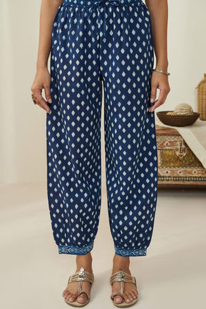 Sehra Mehnaz Indigo Izhaar Pants