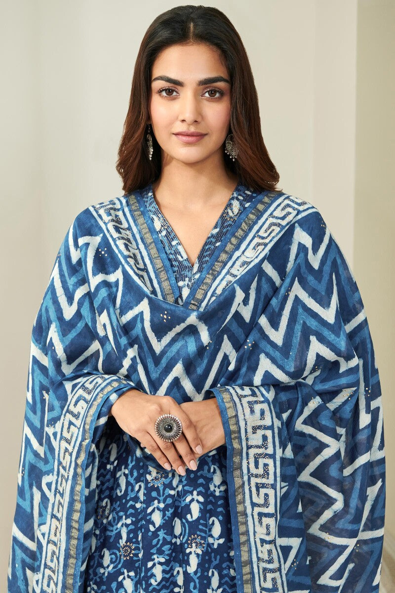 Sehra Asmara Dabu Chanderi Dupatta