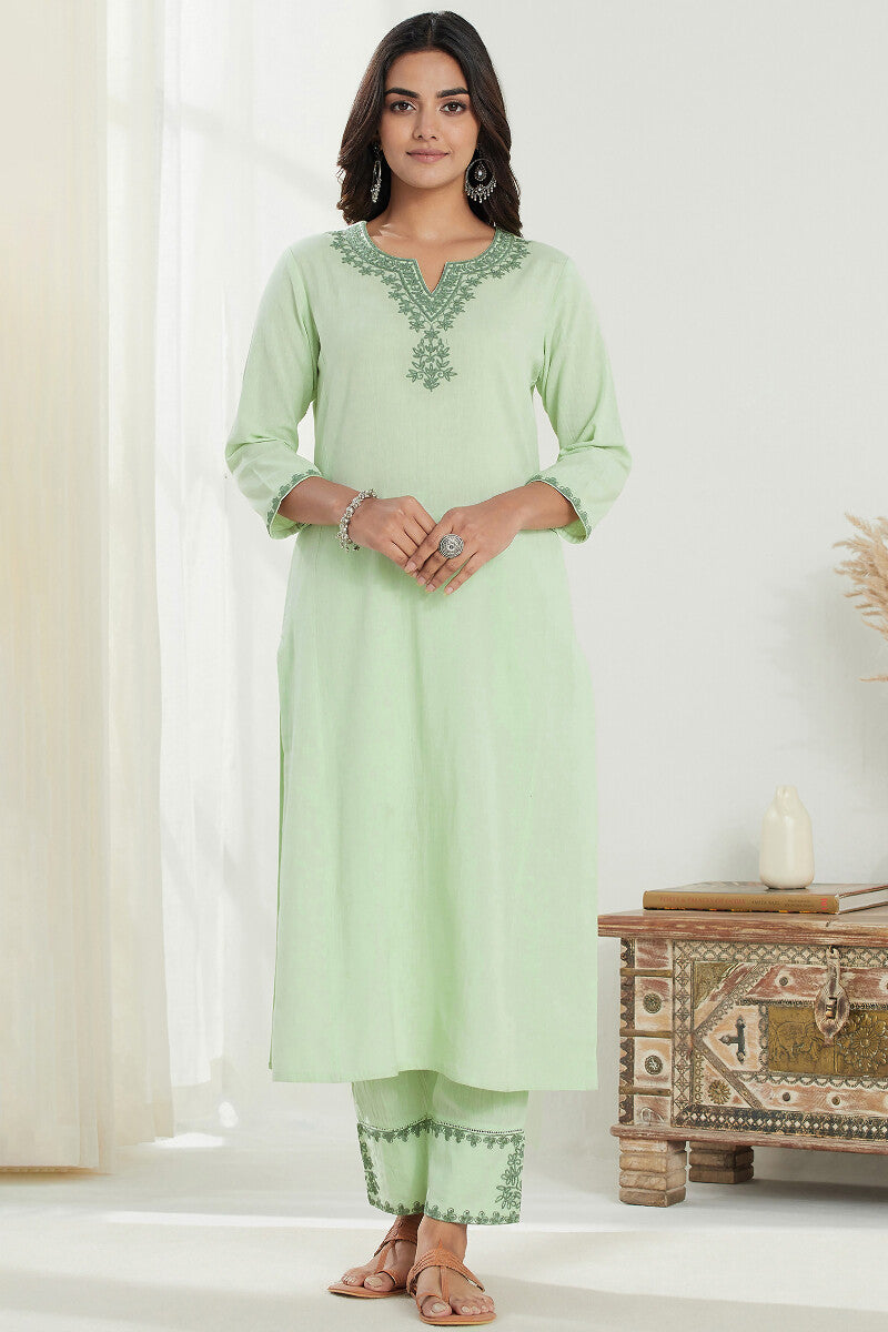 Mirza Gauhar Flax Cotton Kurta