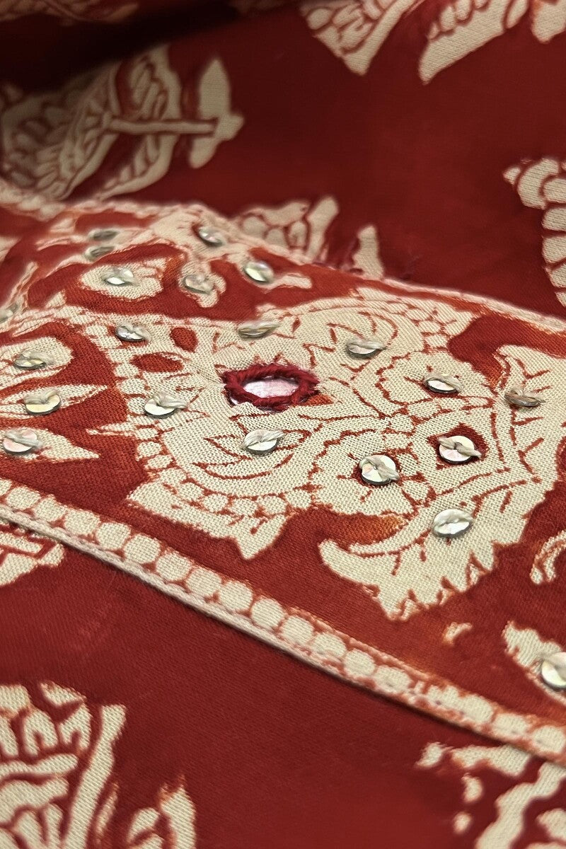 Sehra Rumi Bagru Top