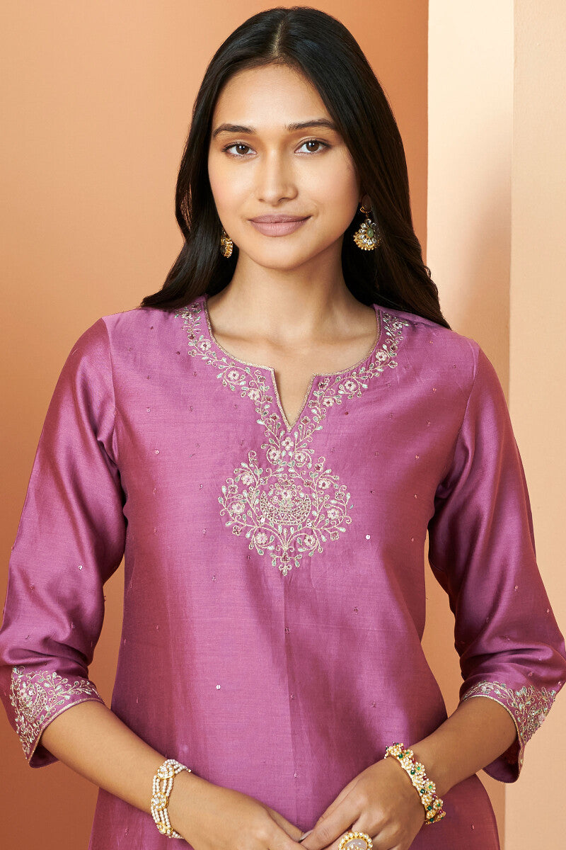 Shirin Aiza Chanderi Kurta