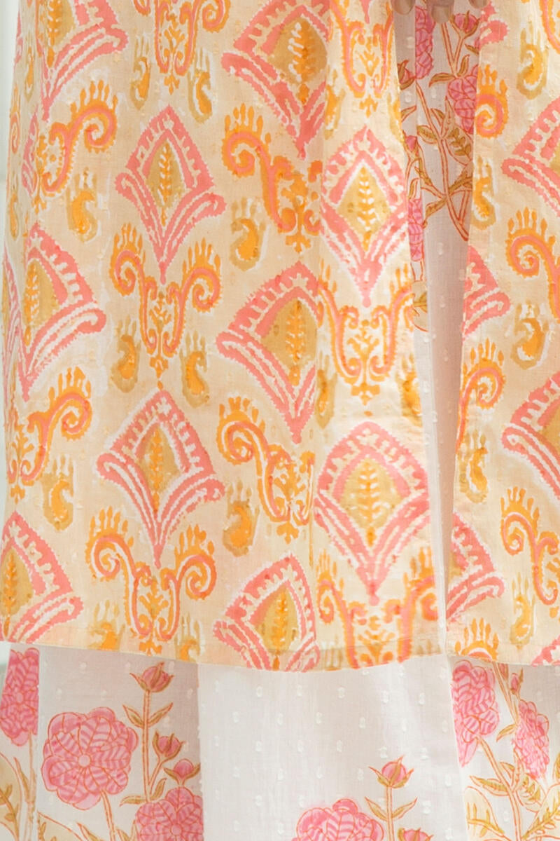 Nazm Nahida Block Printed Kurta