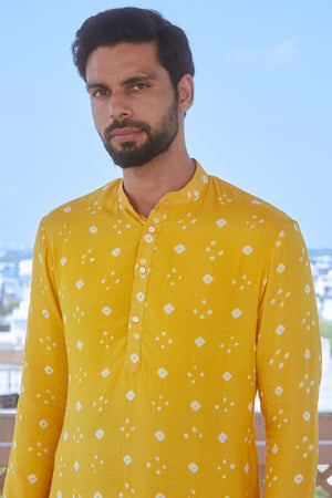 Samir Modal Bandhej Kurta