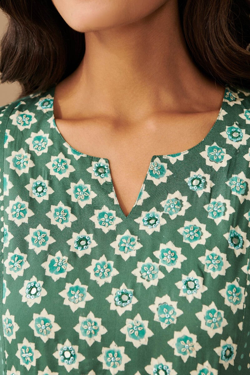 Sehra Ruhi Bagru Modal Kurta
