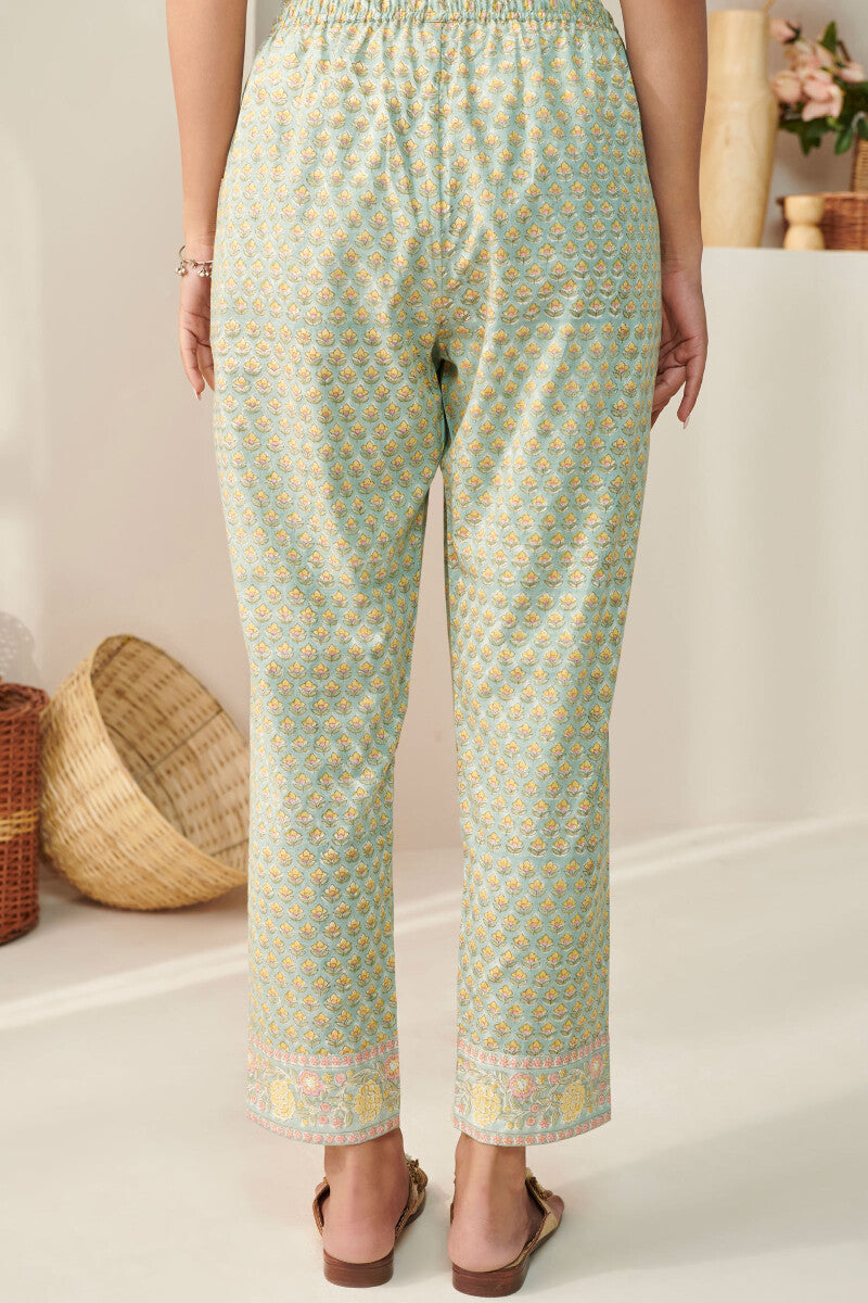 Gulshan Bagh Yasmine Sanganeri Narrow Pants