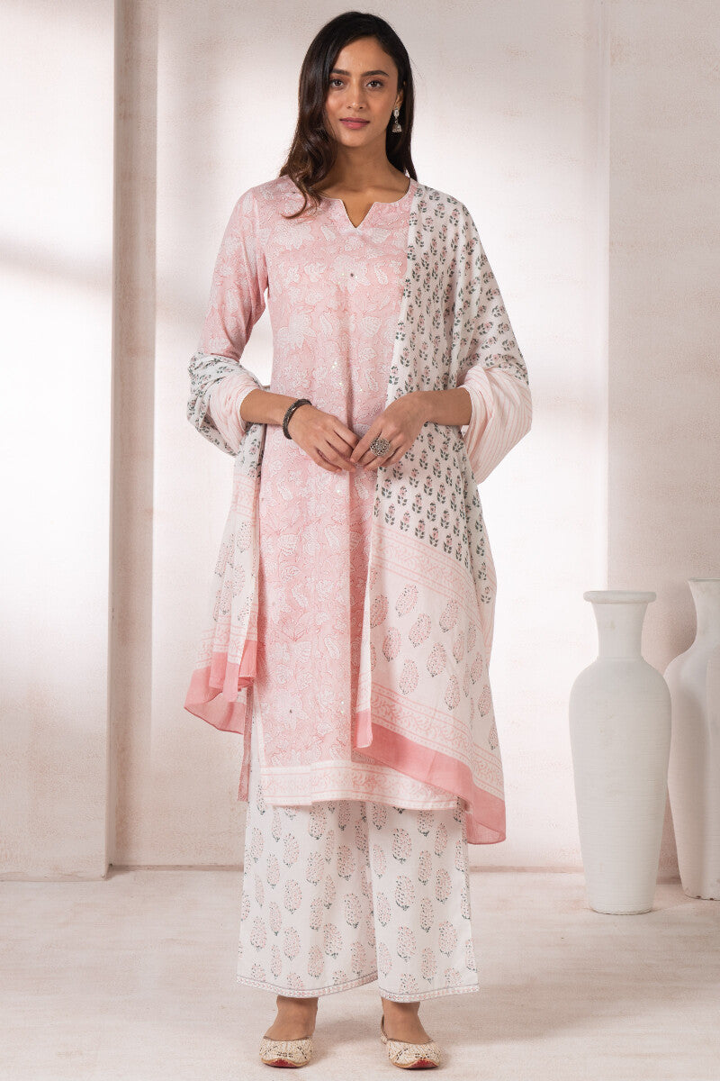 Gauhar Nilofar Sanganeri Dupatta