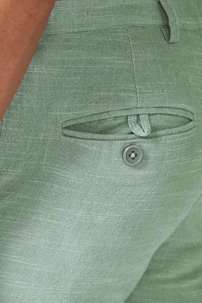 Zaid Aayan Sage Green Handloom Pants