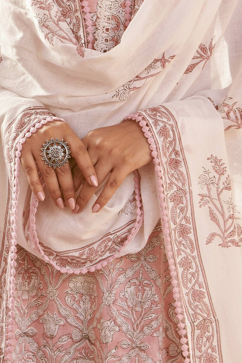 Gauhar Gulshan Sanganeri Dupatta