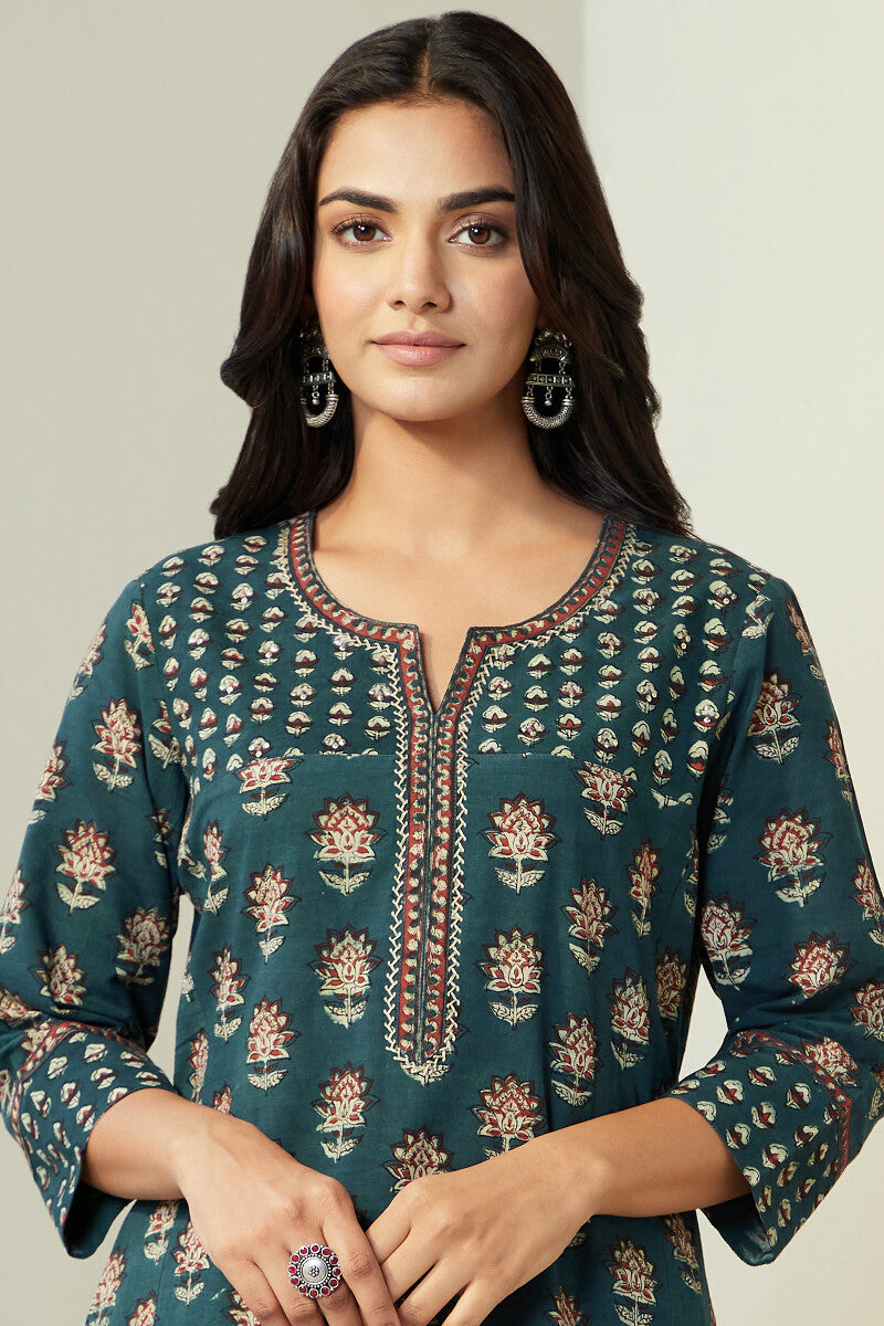 Sehra Kiara Bagru Kurta