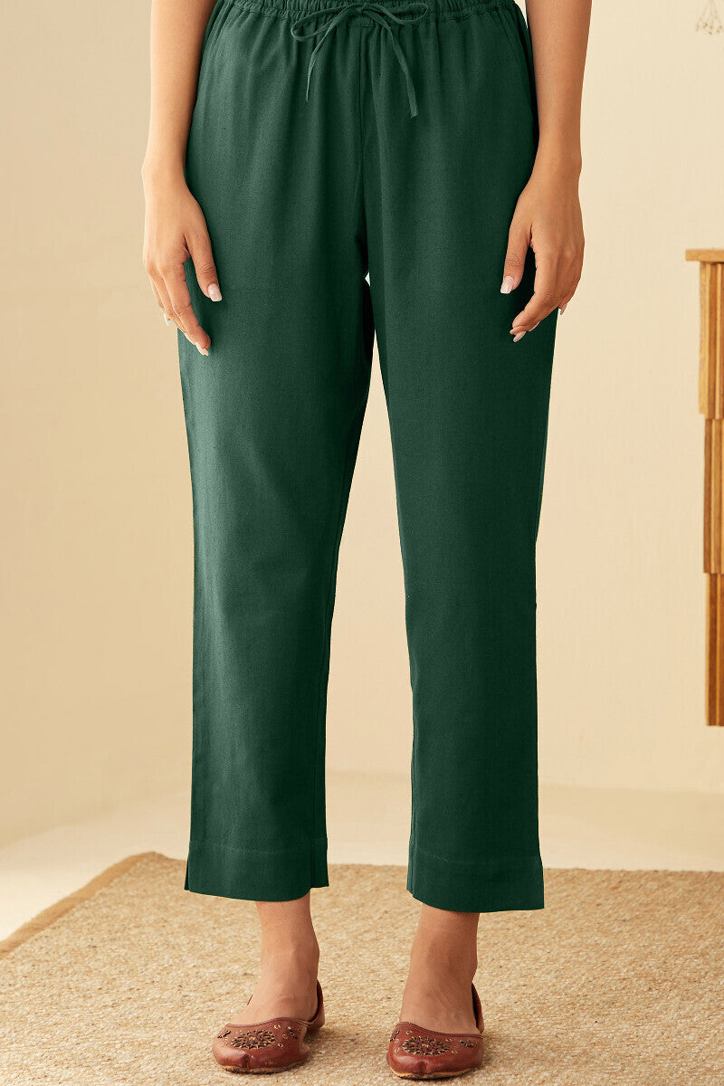 Roza Seher Emerald Green Narrow Pants